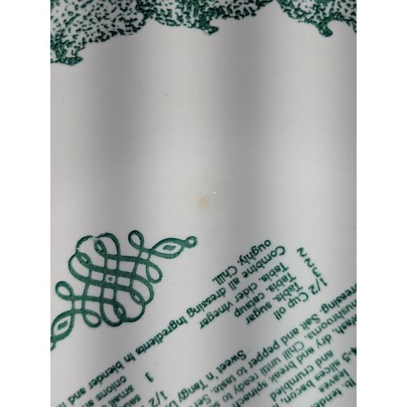 Vintage Garden Classics Spinach Salad Recipe Serving Bowl 1980s Royal China USA - Picture 6 of 10